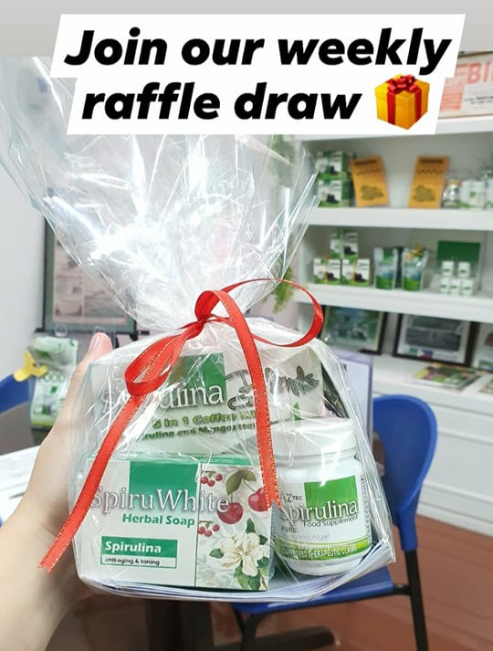Subscribe and Join Aztec Spirulina Raffle Draw